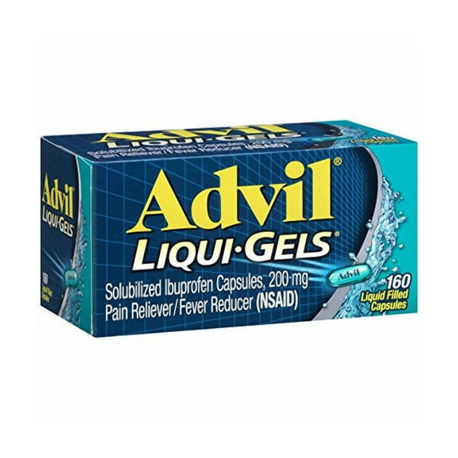 Advil Liqui-Gels Ibuprofen 200mg 易溶解止痛藥（160粒）