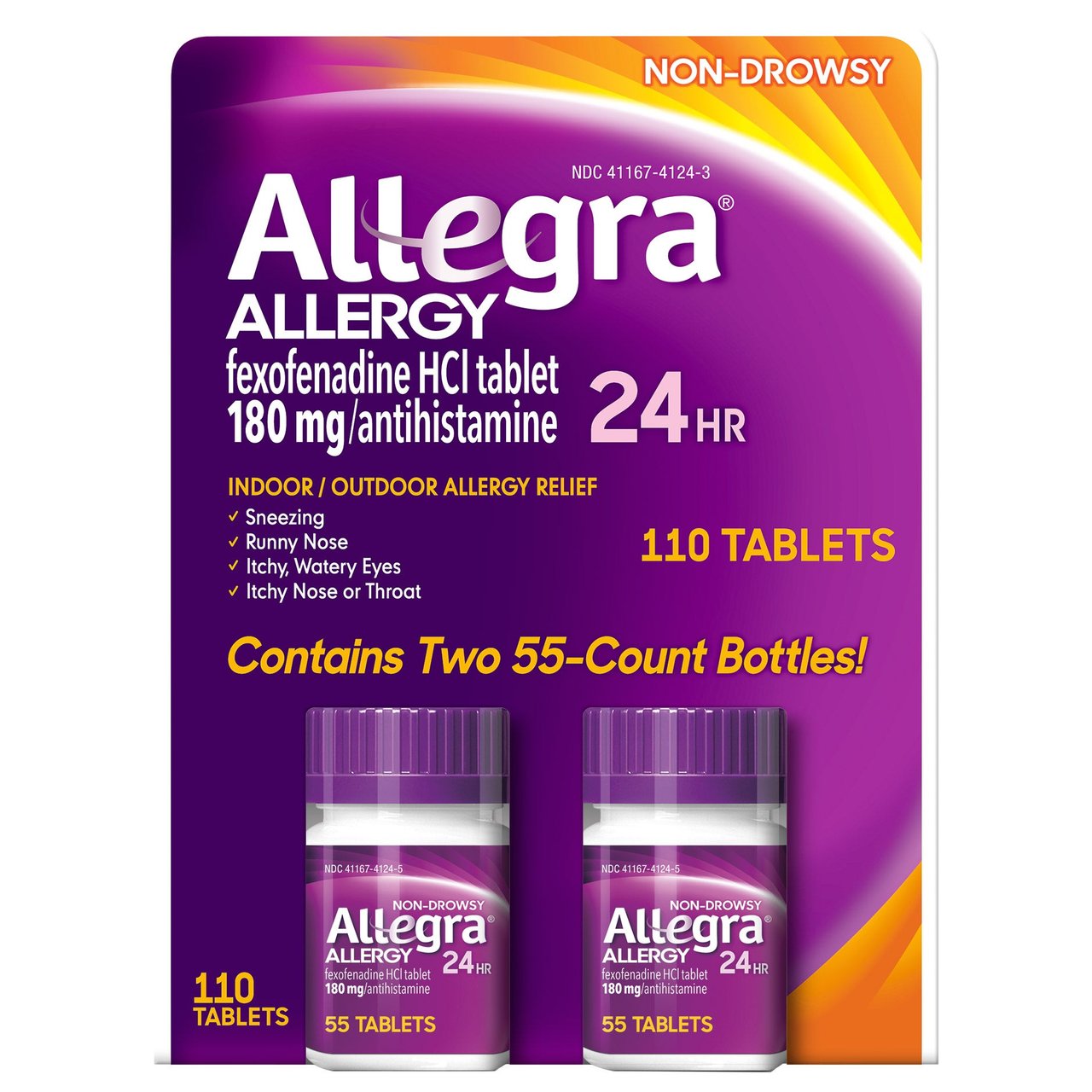 Allegra 180mg 過敏舒緩錠(110錠/2瓶)