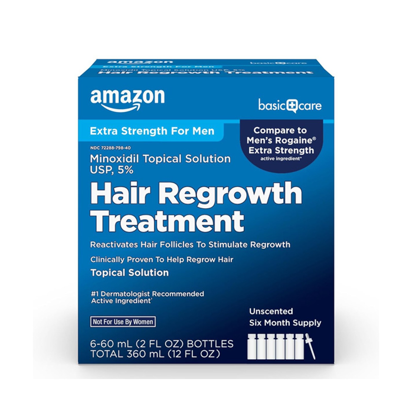 Basic Care Minoxidil 5% 男性生髮液（6個月份／6瓶）