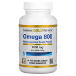California Gold Nutrition Omega 800, 1000mg 魚油 (90粒)