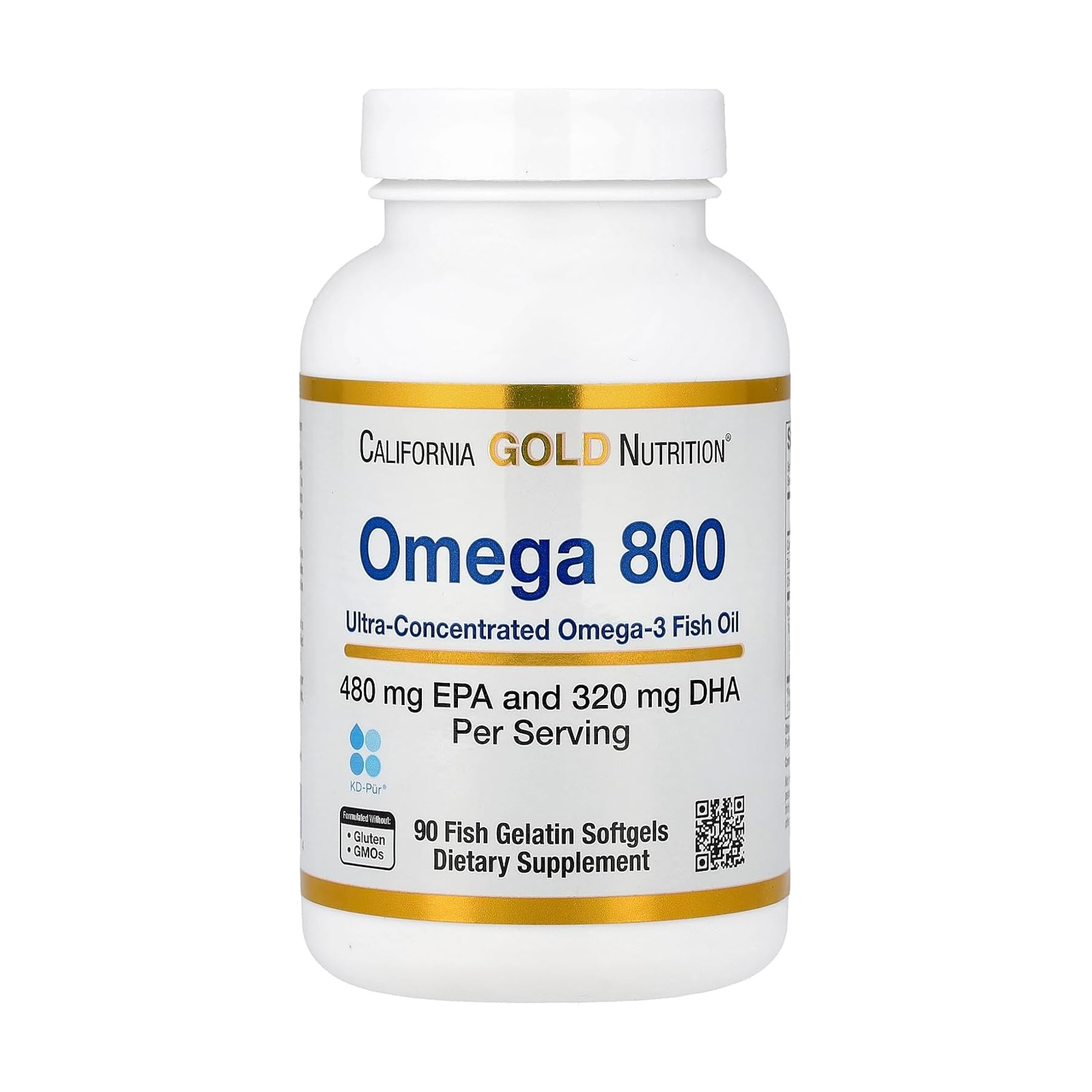 California Gold Nutrition Omega 800 魚油（90粒）