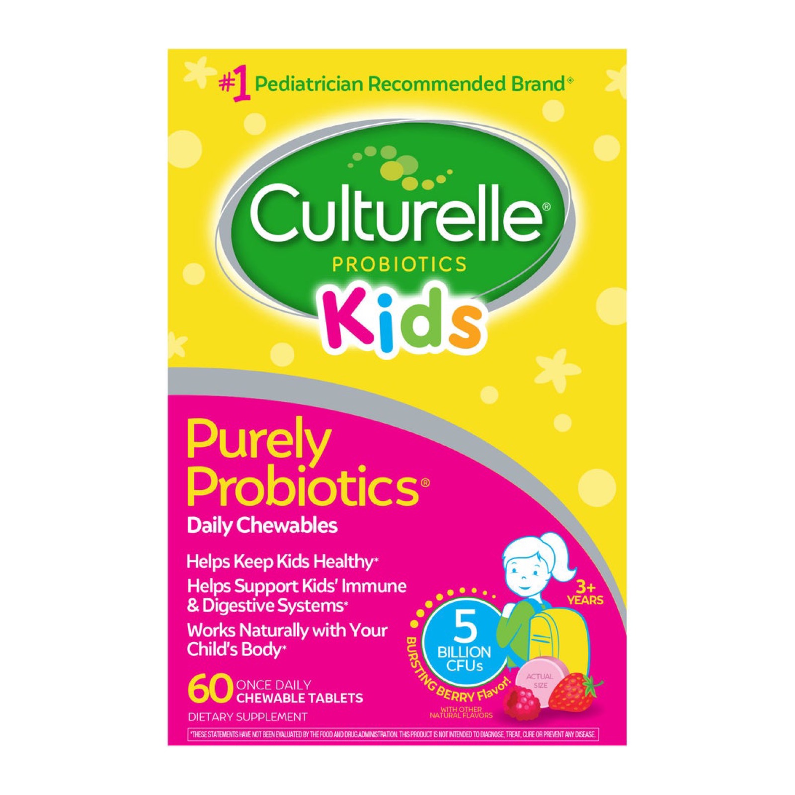 Culturelle Kids Purely Probiotics 兒童益生菌咀嚼錠（60錠）