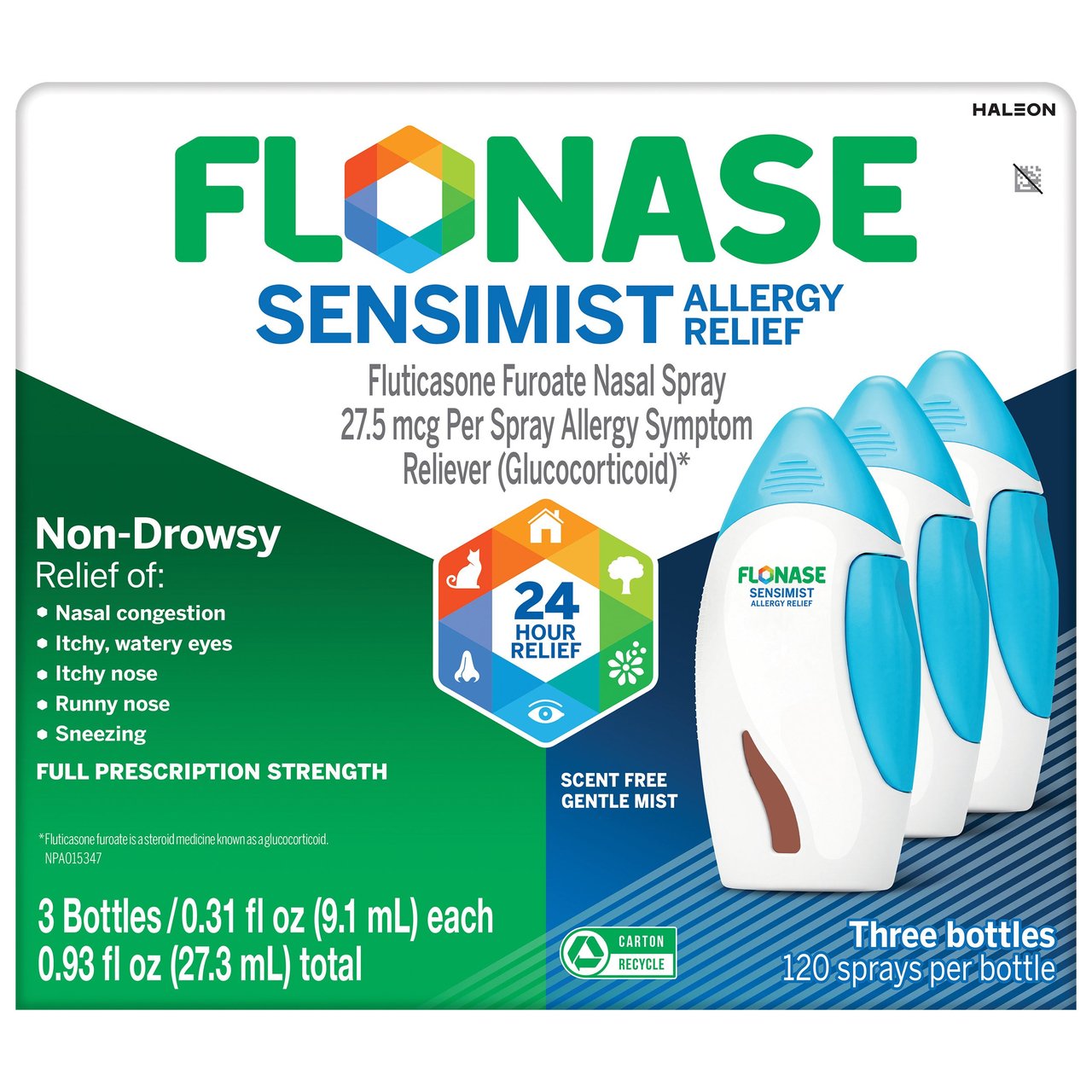 Flonase Sensimist 過敏舒緩鼻噴霧(3瓶)