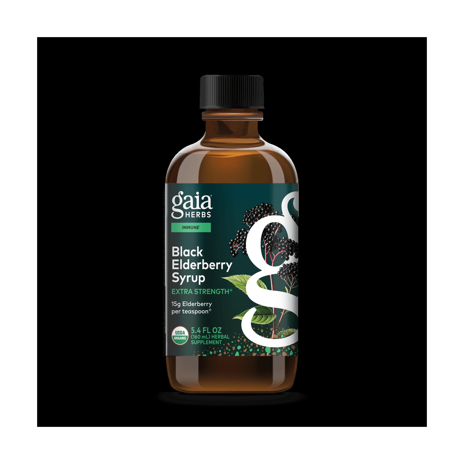 Gaia Herbs Black Elderberry Syrup 黑接骨木糖漿（5.4oz）