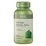 GNC Herbal Plus Ginkgo Biloba 銀杏 60mg (100粒) (限大固出)