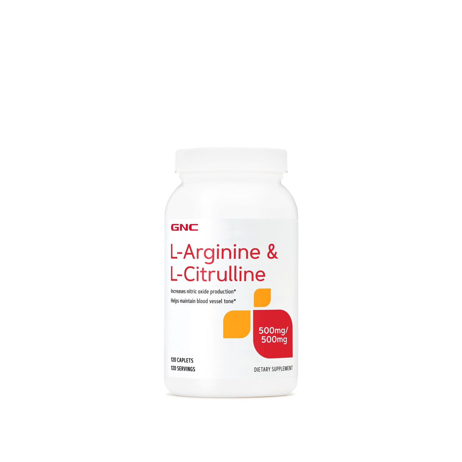 GNC L-Arginine & L-Citrulline 精胺酸＋瓜胺酸錠（120粒）