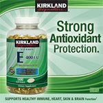 Kirkland Signature Vitamin E 400IU 維生素E軟膠囊 (500粒)