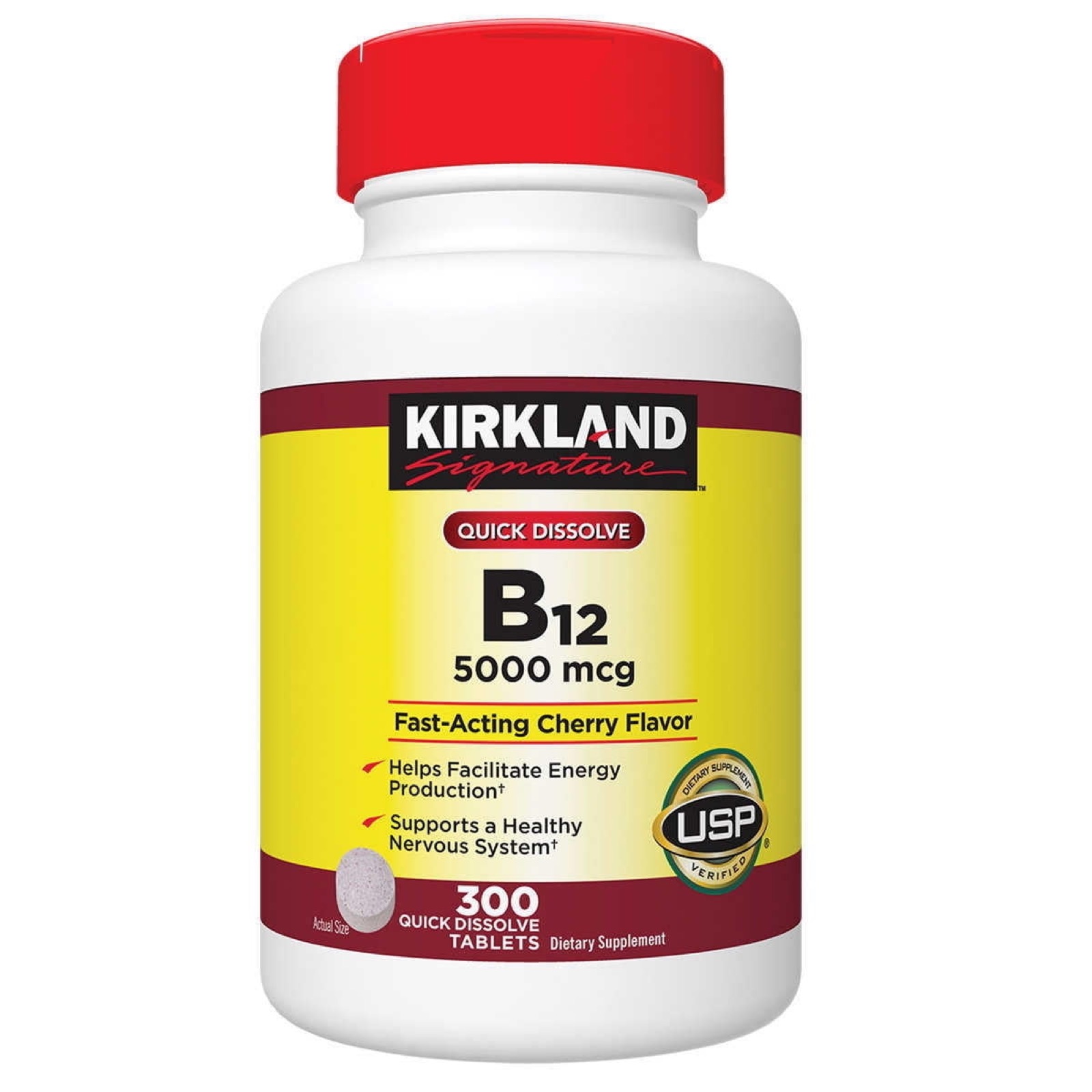 Kirkland B-12 5000mcg 快速溶解錠（300錠）