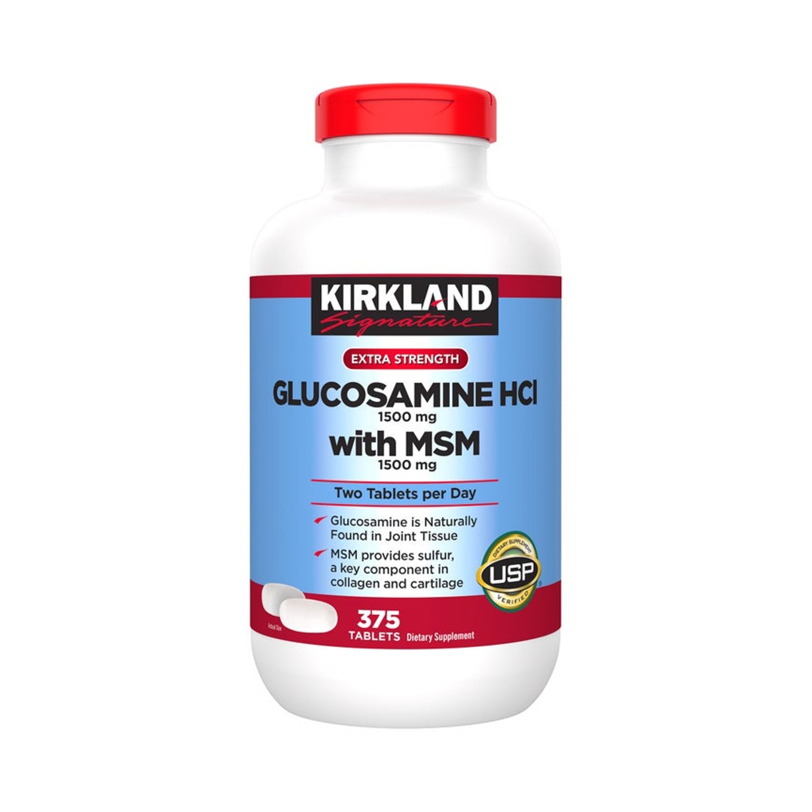 Kirkland Glucosamine with MSM 特效強骨片（375粒）