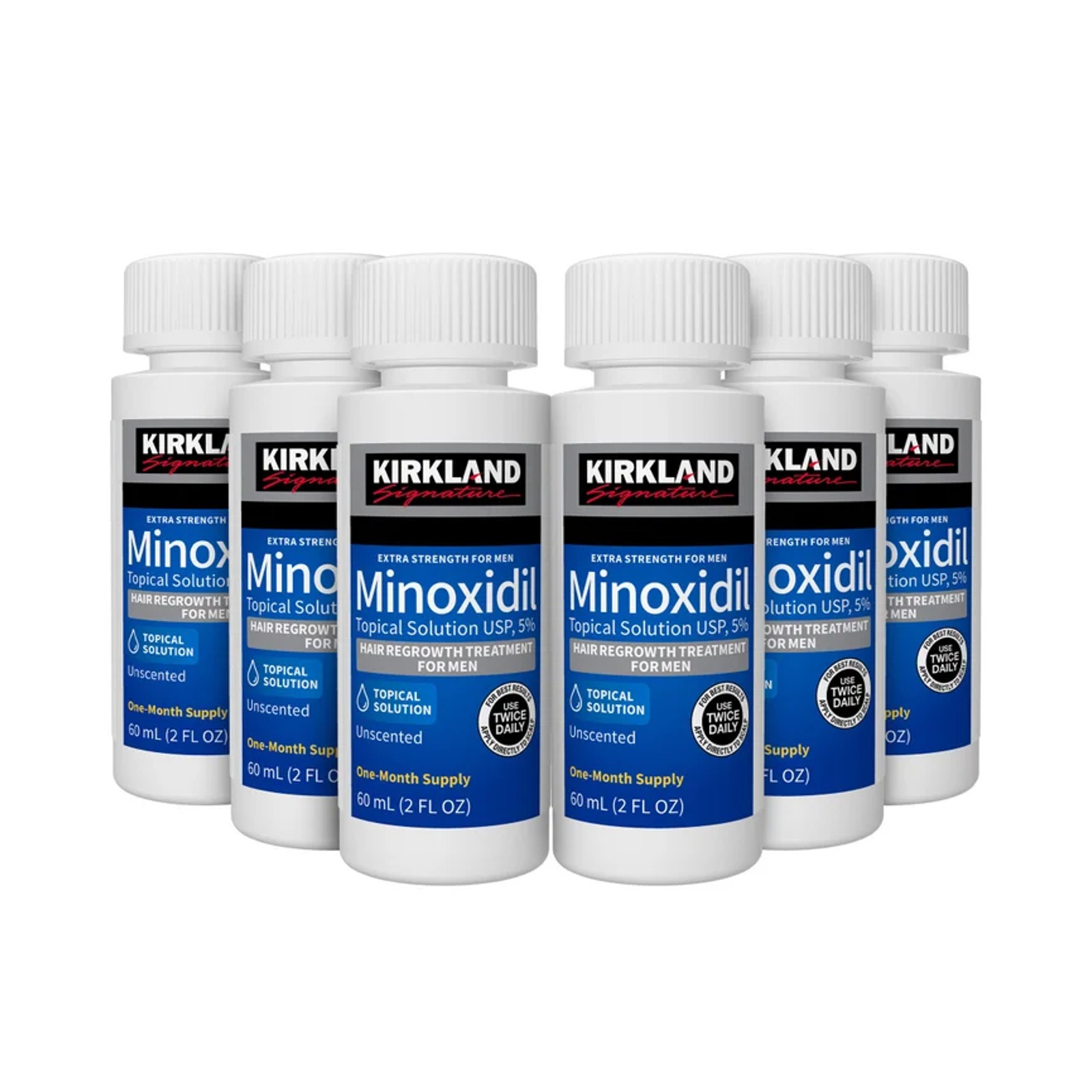 Kirkland 5% Extra Strength Minoxidil Solution 男性生髮液（6瓶）