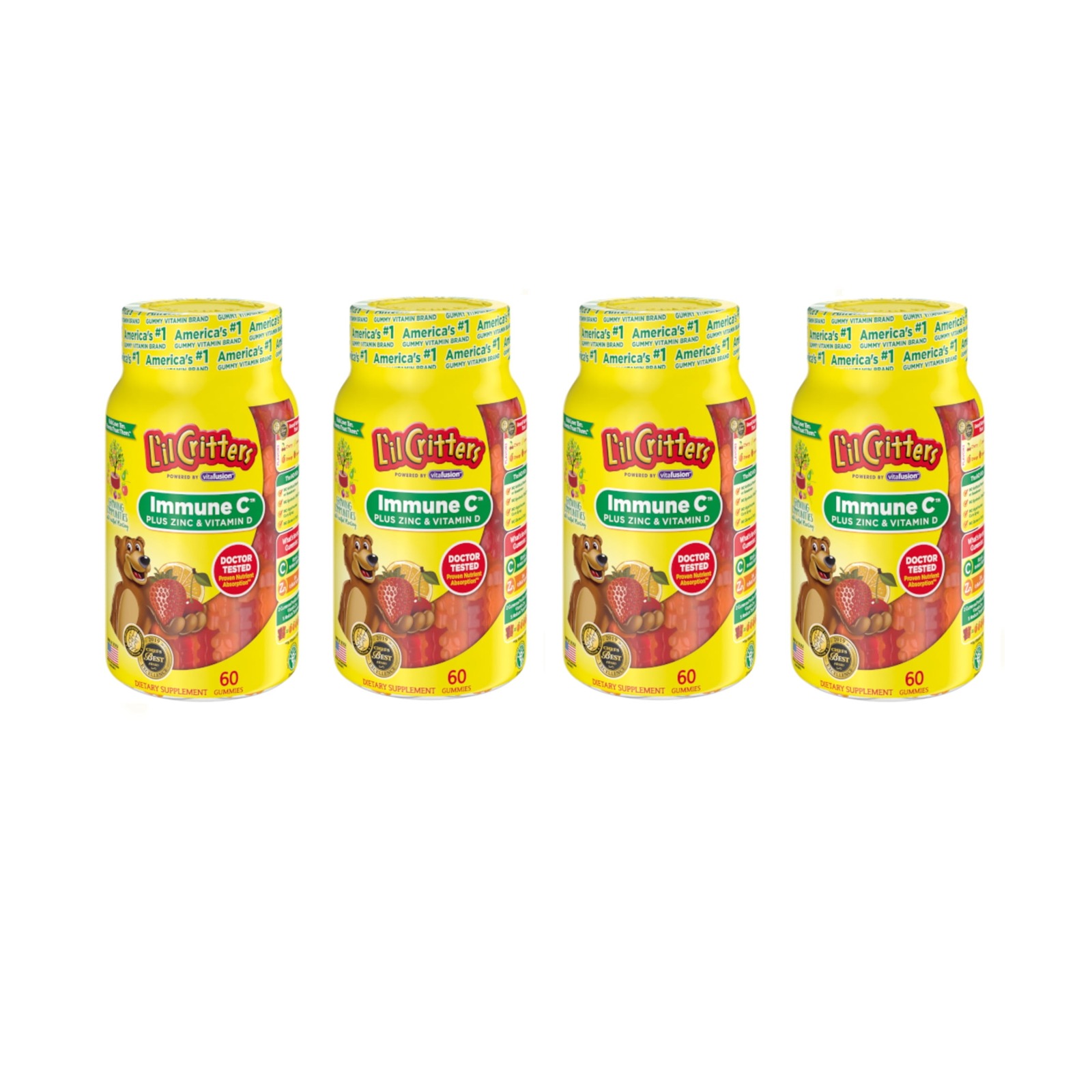 L'il Critters Vitamin C & Echinacea 兒童維他命C軟糖（60粒）