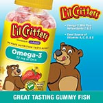 L'il Critters Omega-3 DHA Gummy Fish 干貝熊軟糖孩童魚油軟糖 (180粒)