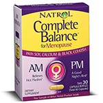 Natrol Complete Balance, AM & PM for Menopause 婦女早晚平衡補充錠 (1組)