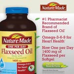 Nature Made Organic Flaxseed Oil 1400mg �����ȳ¤l (300��) <�s�]��>