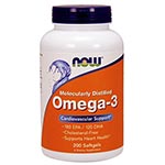 NOW Foods Omega-3 不含膽固醇深海魚油 (200粒)
