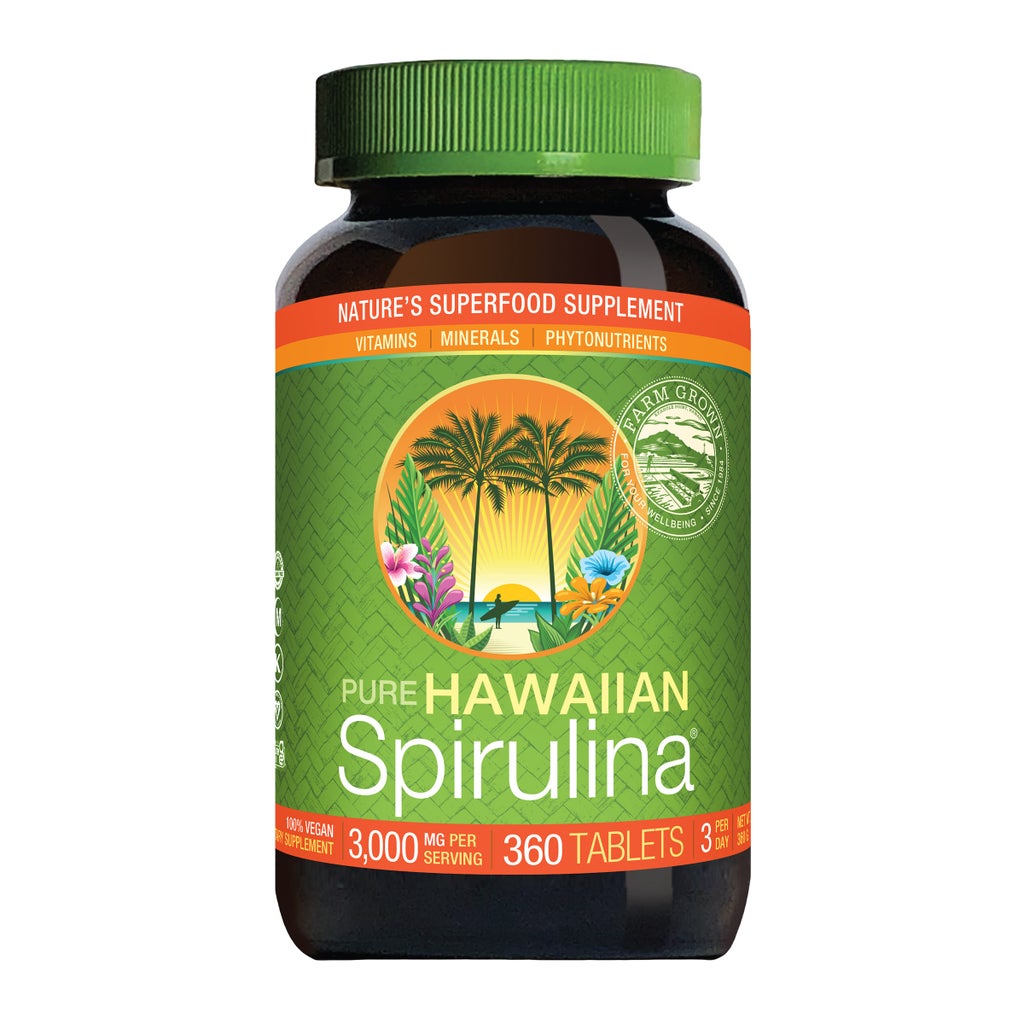 Pure Hawaiian Spirulina 夏威夷螺旋藻3000mg（360錠）