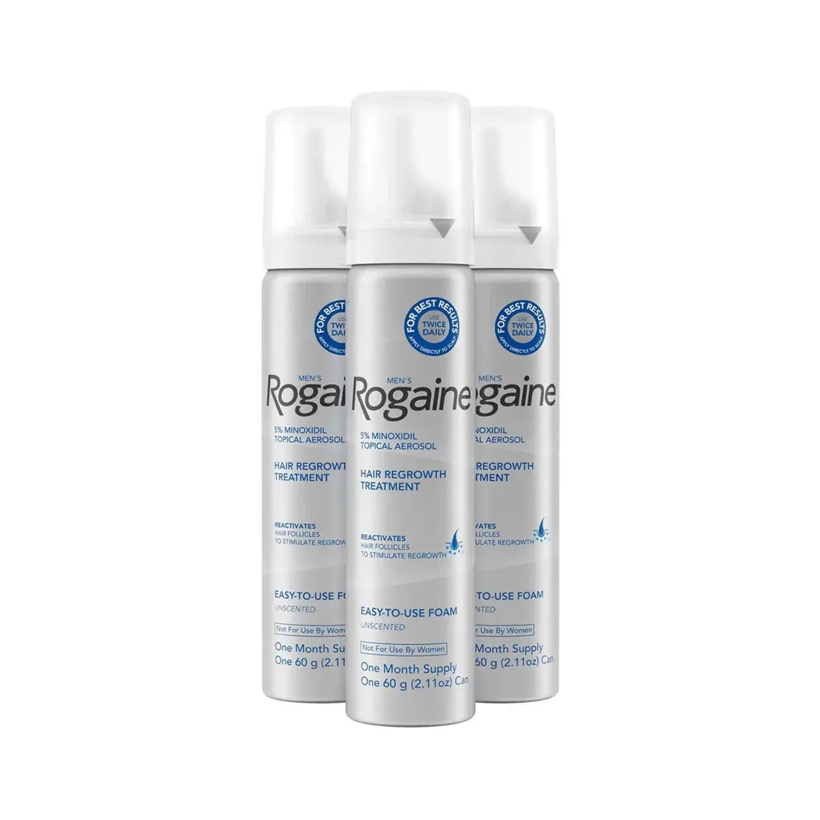 Rogaine Mens 5% Foam 男性落健幕絲（3罐*四盒／共12罐