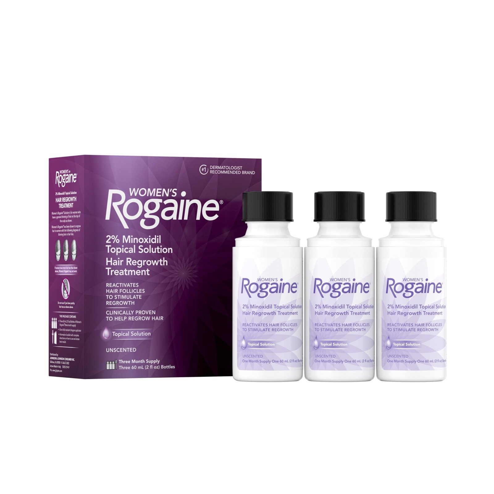 Rogaine Women 2% Minoxidil Solution 女性落健液態（12瓶）