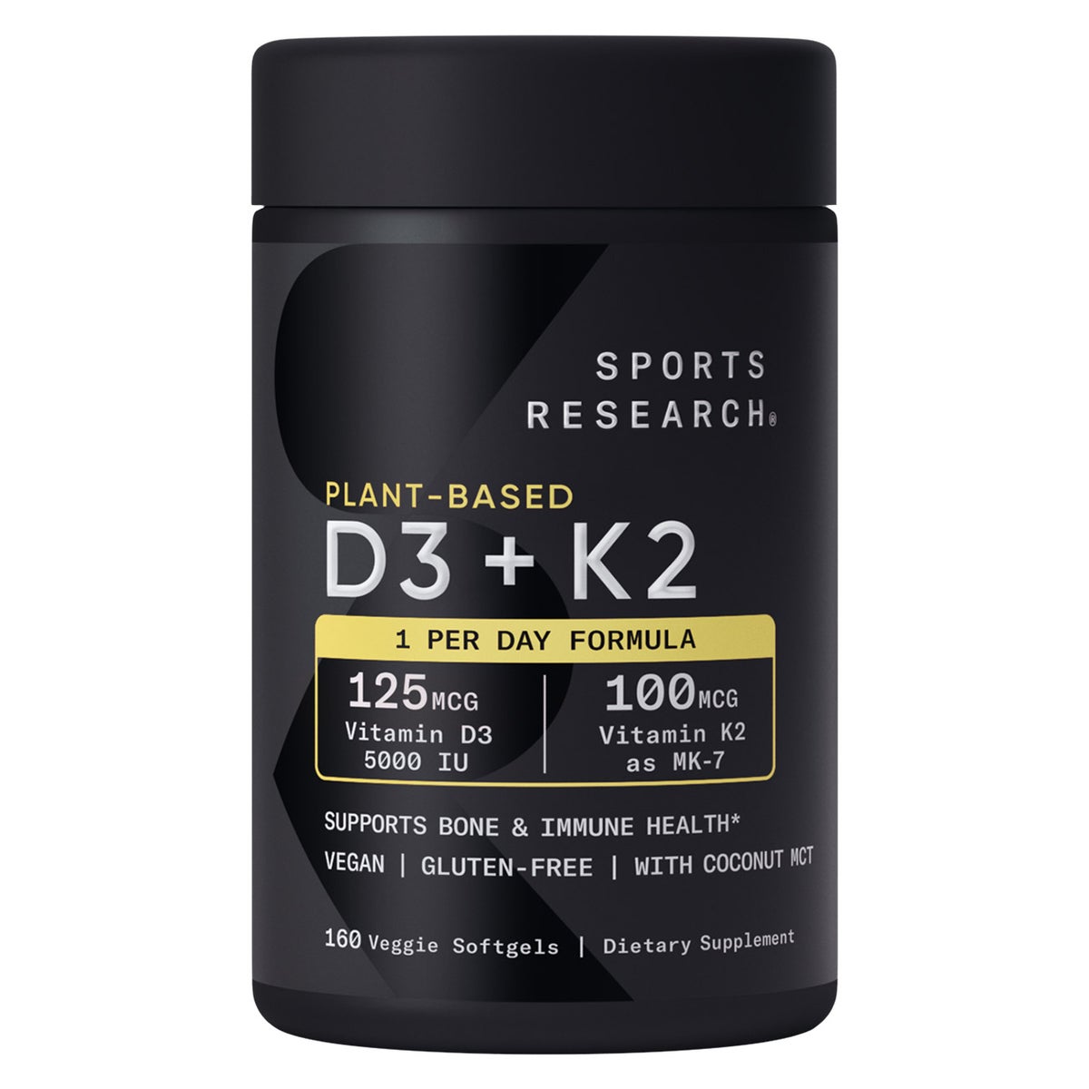 Sports Research D3 + K2 維生素D3+K2（160粒）