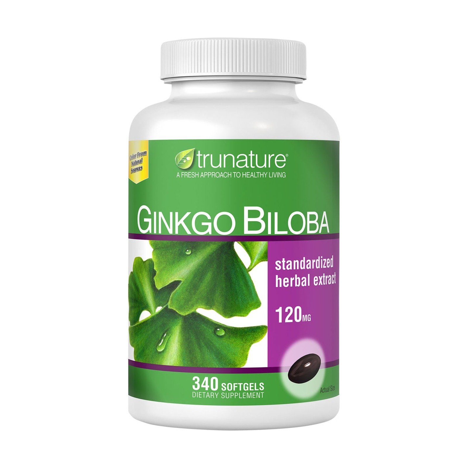 TruNature Ginkgo Biloba 銀杏草本膠囊（340粒）