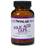Twinlab Folic Acid, 800mcg 葉酸 (200粒)