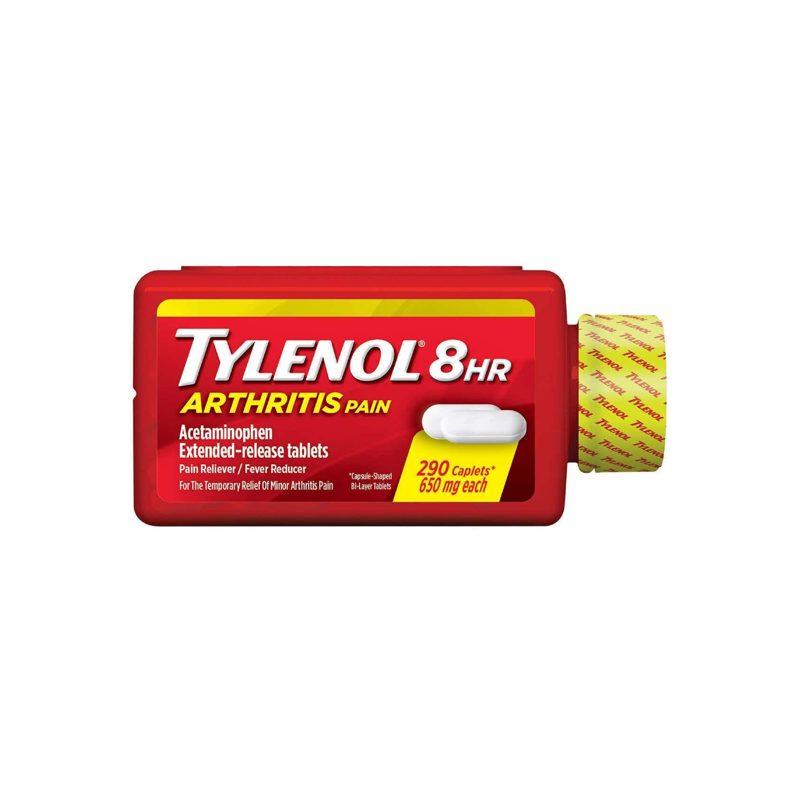 Tylenol 8 Hour Acetaminophen 650mg 關節炎止痛錠（290粒）