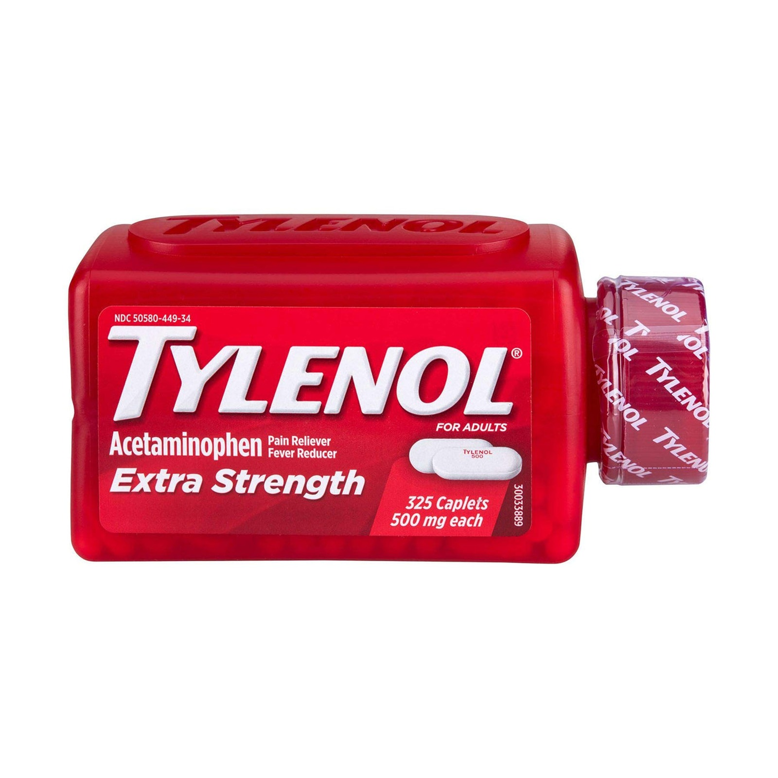 Tylenol Extra Strength Acetaminophen 500mg 止痛錠（325粒）