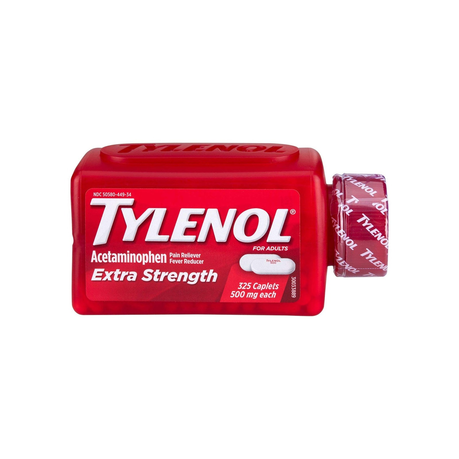 Tylenol Extra Strength Acetaminophen 500mg 止痛錠（325粒）