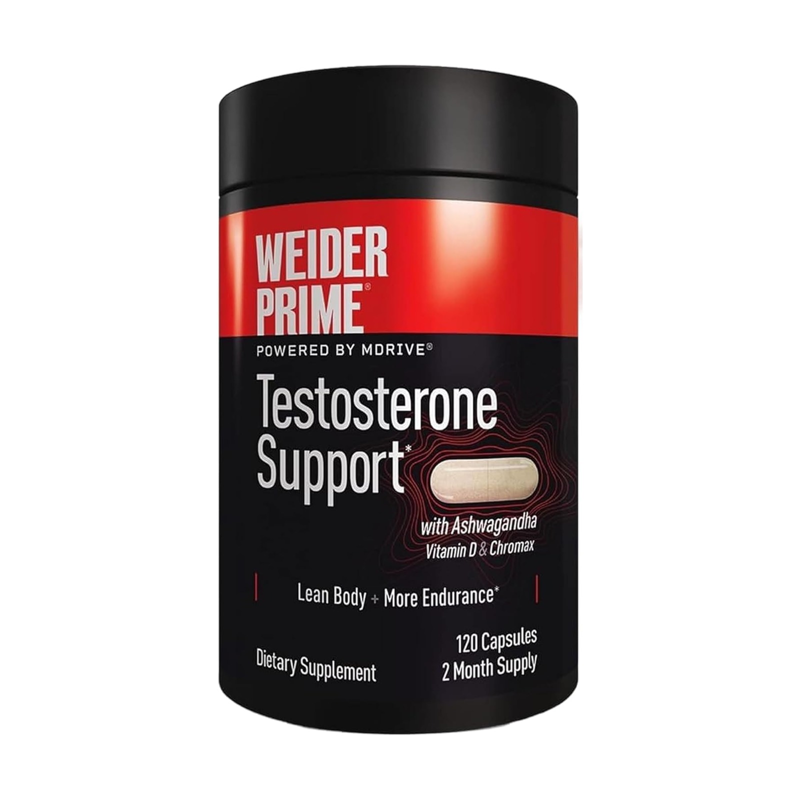 Weider Prime Testosterone Support 男性活力膠囊（120粒）