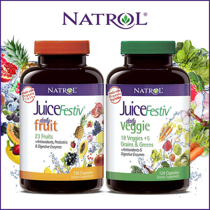 Natrol JuiceFestiv, 240 Capsules 多種果蔬膳食纖維補充劑 （240片）