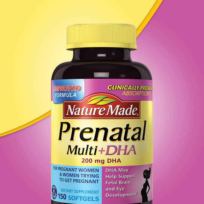 Nature Made Prenatal Multi + DHA, 150 Softgels 孕期復合維生素 （150粒）