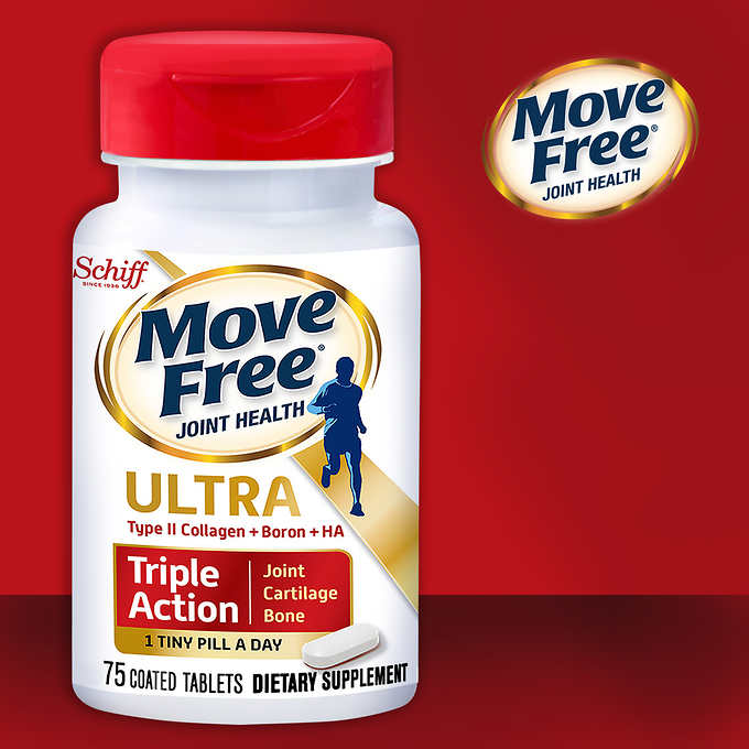 Schiff Move Free Ultra Triple Action, 75 Tablets J ]75ɡ^