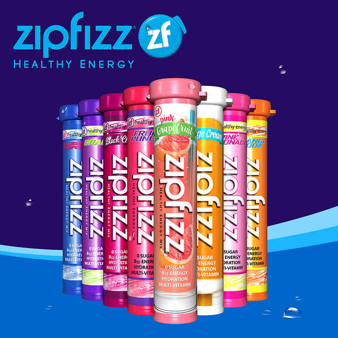 Zipfizz Healthy Energy Drink Mix, 30 Tubes 能量飲料混合粉劑 （30管）