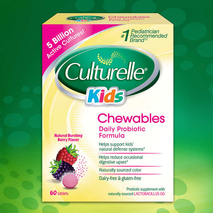 Culturelle Kids Chewables Probiotic 兒童益生菌, 咀嚼型 (三歲以上兒童適用) (60粒)
