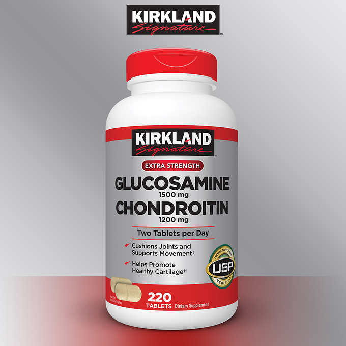 Kirkland Signature Glucosamine & Chondroitin, 220 Tablets 強力關節靈 （220粒）